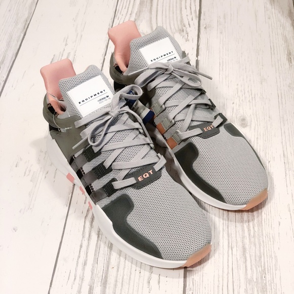 NEW Adidas Originals EQT Support ADV grey & coral - Picture 7 of 8